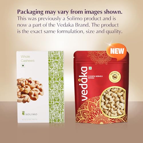 Image of Amazon Brand - Vedaka Premium Cashews (Grade W240) | 500 g | Gluten Free & Plant Based Protein | Premium Kaju Nuts, Dried