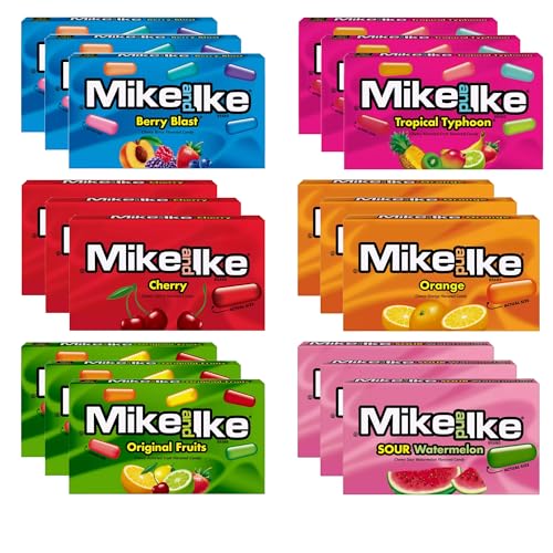 Mike Ike Caramelos Masticables Variedad Mini Caja 18 Piezas miniatura 1