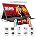 immagine 5Monitor portatile USB-C da 15,6 pollici HD ultra sottile 1920*1080 IPS Schermo LED tipo C monitor portatile esterno con custodia in pelle per laptop PS3 PS4 MacBook Xbox360 Windows IOS 7 8 10, Kenowa
