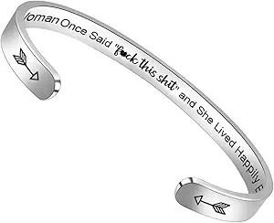 Btysun Bracelets for Women Mothers Day Bracelet Gifts from Daughter Inspirational Gifts for Women Graduation Gifts for Her Motivational Birthday Cuff Bangle Friendship Personalized Mantra Jewelry…