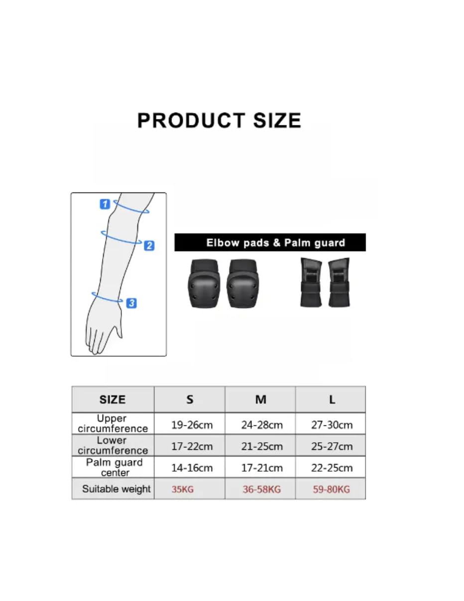 GuardPro 6-in-1 Ultimate Protection Kit: ginocchiere, gomiti e polsiere per skateboard, rollerblade e stunt scooter