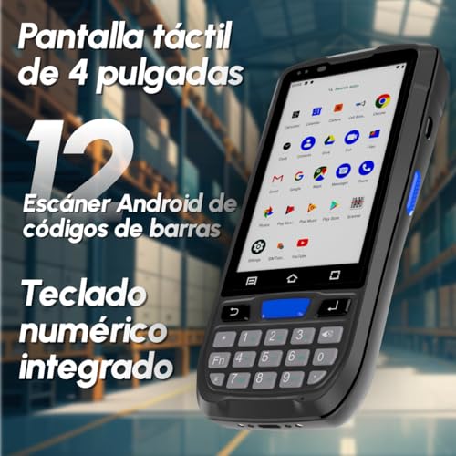 Image of Rayoungtek Android Barcode Scanner Built-in HW N5703 1D /2D /QR Scan Engine, NFC Reader, Rugged Android 12 4G WiFi Wireless Handheld Moible Computer PDA Data Terminal with Charge Dock