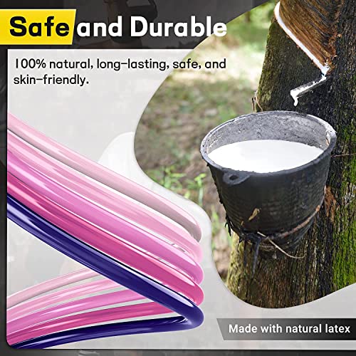 Resistance Bands Set 17pcs, Resistance Band, Exercise Bands Fitness Workout with Wide Handles, Door Anchor, Steel Clasp, Carry Bag, Ankle Straps for Home Gym Outdoor Travel