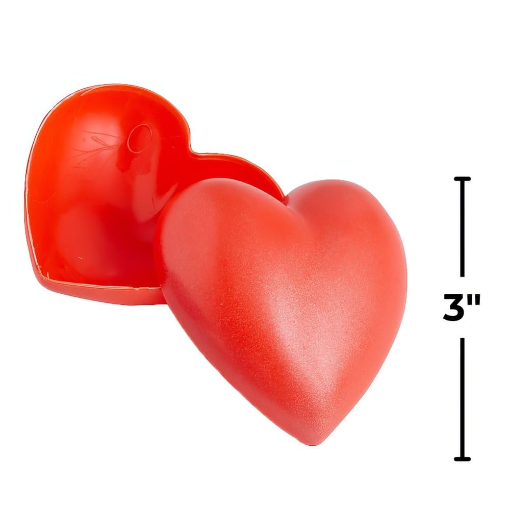 Metallic Heart-Shaped Containers - Party Supplies - 12 Pieces