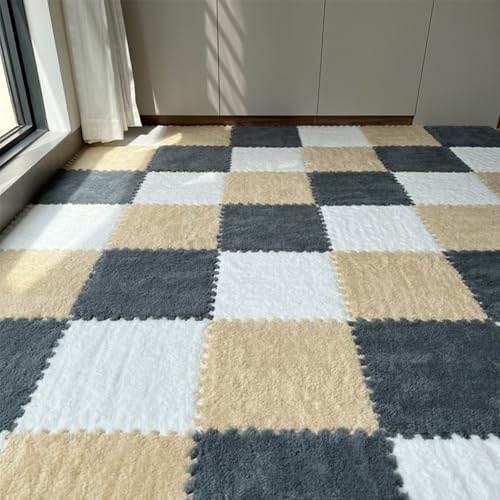 yuanruyi 10 Pack Cloud-Like Interconnecting EVA Foam Floor Tiles, 12x12x0.4