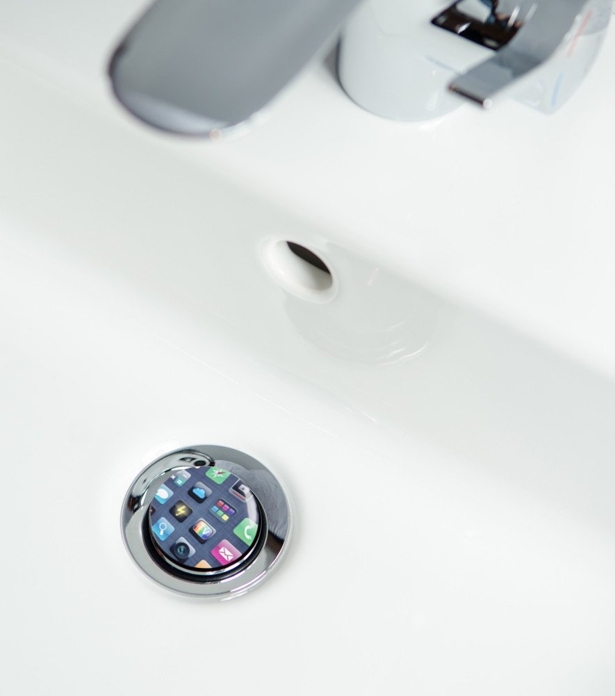 Tappo Lavandino Bagno, 2 Pezzi Tappo Bidet Pop up, Tappo Vasca da Bagno