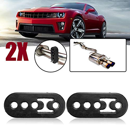 Ajcoflt 2 pcs 4 Furos Carro Veículo Universal Tubo de Escape Montagem Mount Hanger Suporte de Suspen