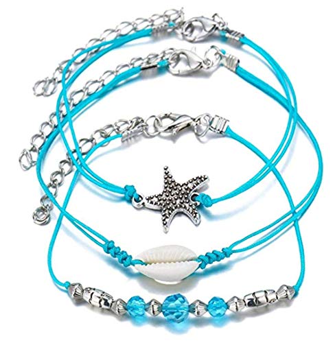 Savannah Ankle Bracelet- 12pc Women’s Ankle Bracelet, Anklets for Teen Girls, Turtle Bracelet