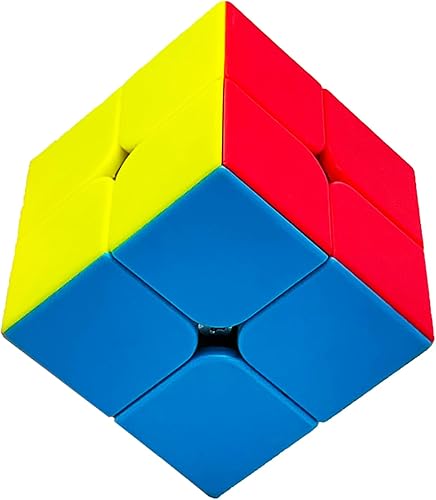 Cubo de velocidad 2x2, rompecabezas clásicos de cubo de 2 x 2 de juguete (sin cosquillas)