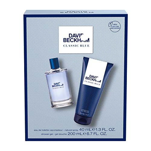 David Beckham, Confezione Regalo Uomo Classic Blue Eau De Toilette e...