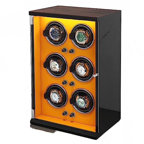 FDTMGW Caja enrolladora de Reloj automática para Relojes 1/2/4/6/9/12/16, 5 Modos de rotación para Relojes de Hombre y Mujer, Caja expositora de Almacenamiento