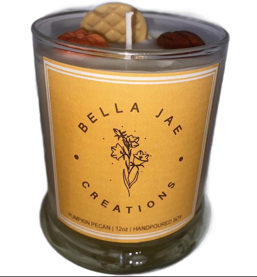 Miniatura 4 de Pumpkin Pecan Waffle Scented 12oz Soy Candle Fall Festive Holiday