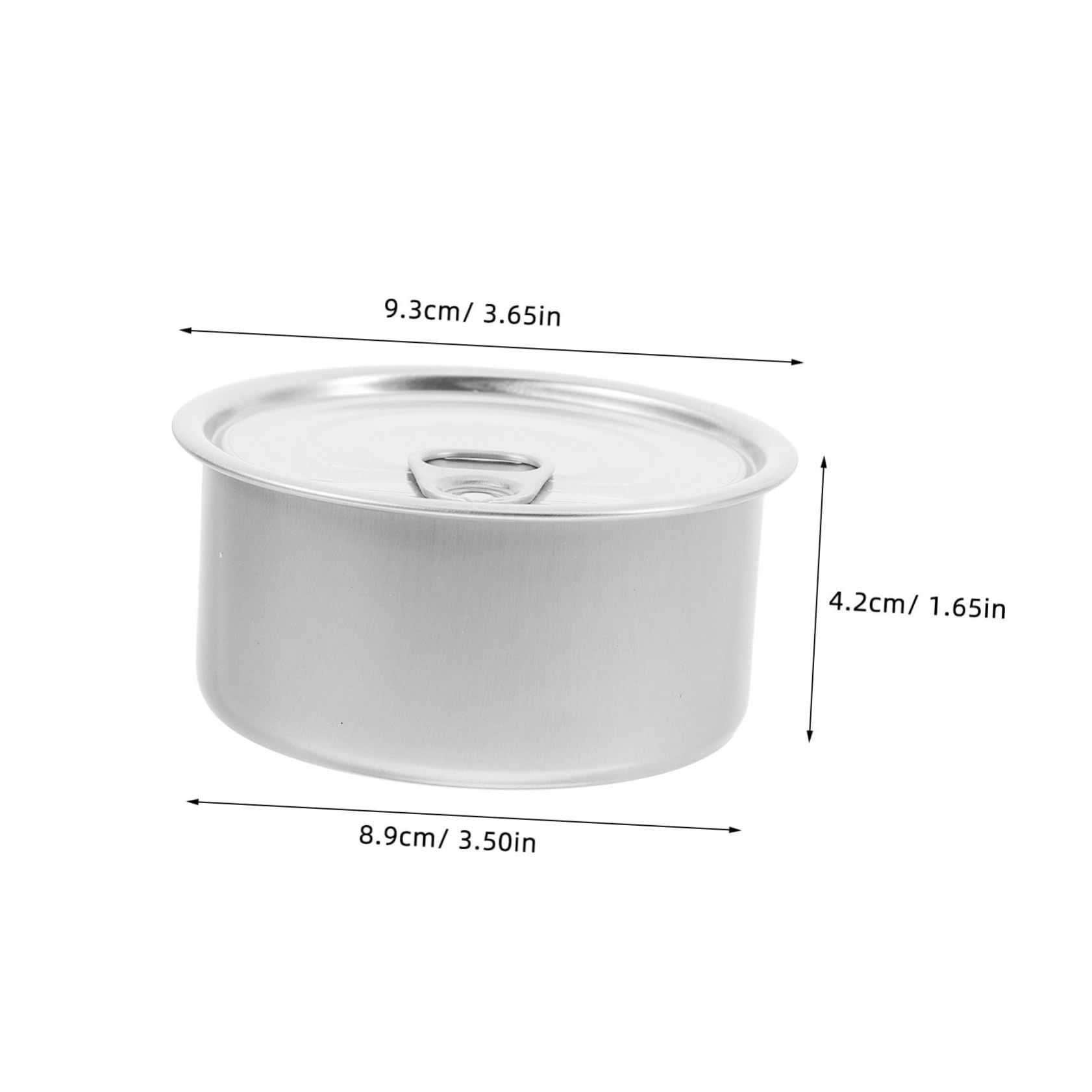 Cabilock 10Pcs Holiday Tins with Lids Cans for Loose Tea Coffee Pet Food Storage Easy Open Design for Convenient Use