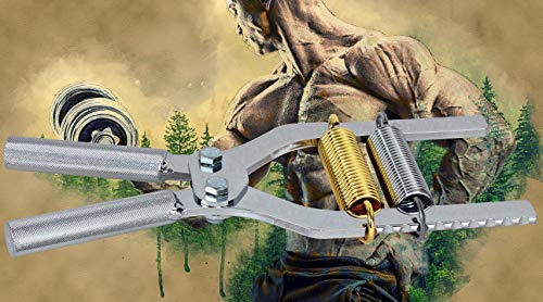 Robert Baraban Hand Gripper Adjustable, Chrome, Double Mounted, Grip Strengthener, 50/500Lbs, The Original! #TOP2