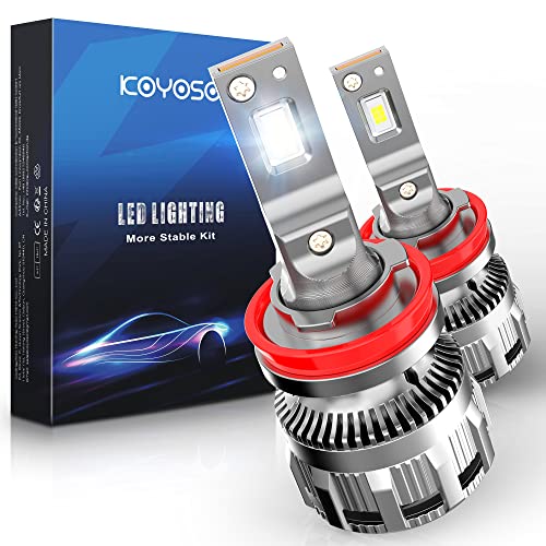 KOYOSO H11 Bombilla LED 90W 16000LM Kit de Conversión de Faros LED 6500K Blanco frío Para 12V Automotriz, Paquete de 2 Cover