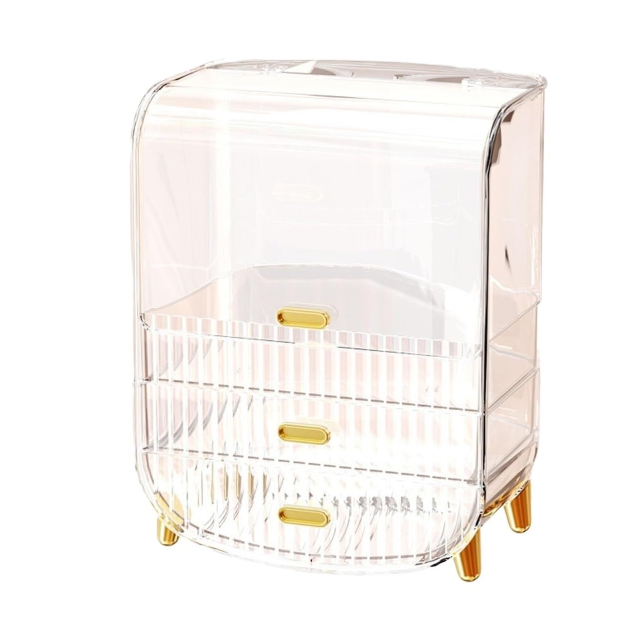Bad Organizer Make-up-Organizer-Box, Durchsichtiger Kunststoff, Kosmetikbedarf Mit Schublade Für Hautpflegeprodukte Make up Organizer
