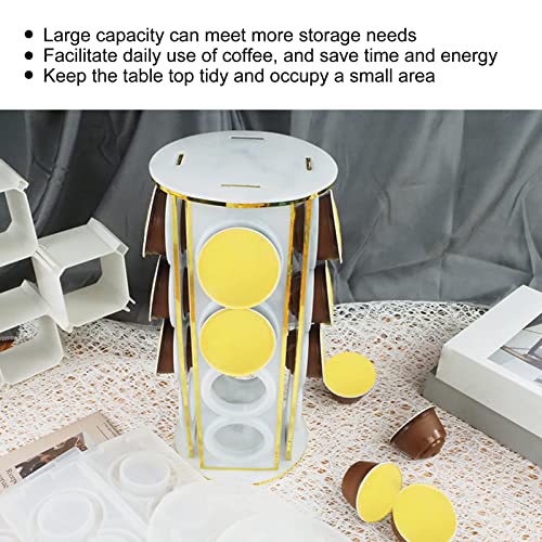 Image of Coffee Pod Holder,DIY Resin Casting Silicone,Resin Storage Box for Holds 16 Coffee Pods,Resin Display Storage Rack DIY Craft Home Decor