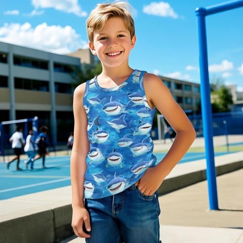 Boy's Tank Top Shirts 1-6 Y Kids Casual Sleeveless Shirt Summer Athletic Vest Tee Comfy Breathable Tshirts3