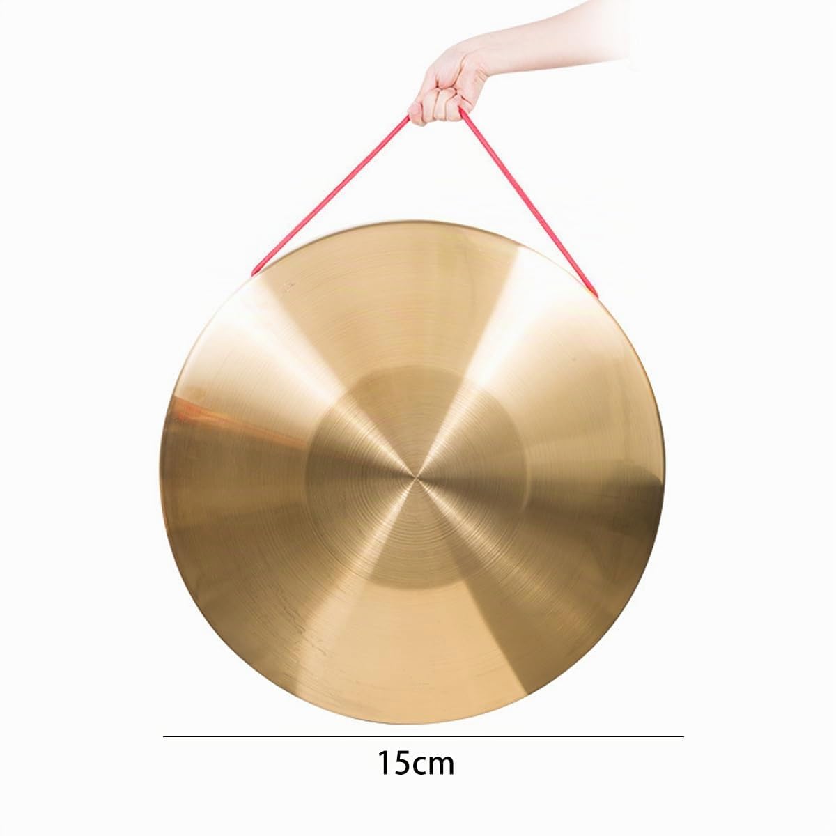 Gorise Gong Chinois De 15 Cm Avec Maillet, Instrument De Percussion Traditionnel, Orchestre, Église, Opéra, Cymbale Faite À La Main Avec Corde En Coton, Ton En Alliage De