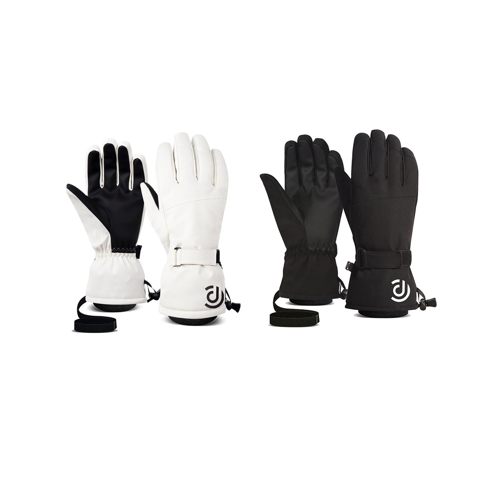 Guantes de esquí para Hombre, Guantes para Clima frío para Mujer, Guantes de Invierno a Prueba de Viento, cálidos, de Lana con Pantalla táctil, Antideslizantes, para Ciclismo y esquí