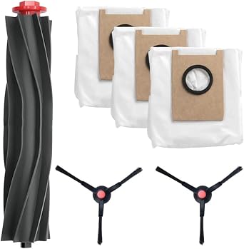Replacement Parts Kit for eufy 3-in-1 E20 Robot Vacuum Cleaner Main Roller Side Brushes Dust Bags High-Efficiency Filter Materials for Easy Install Fits High-Traffic Floors Daily Cleaning