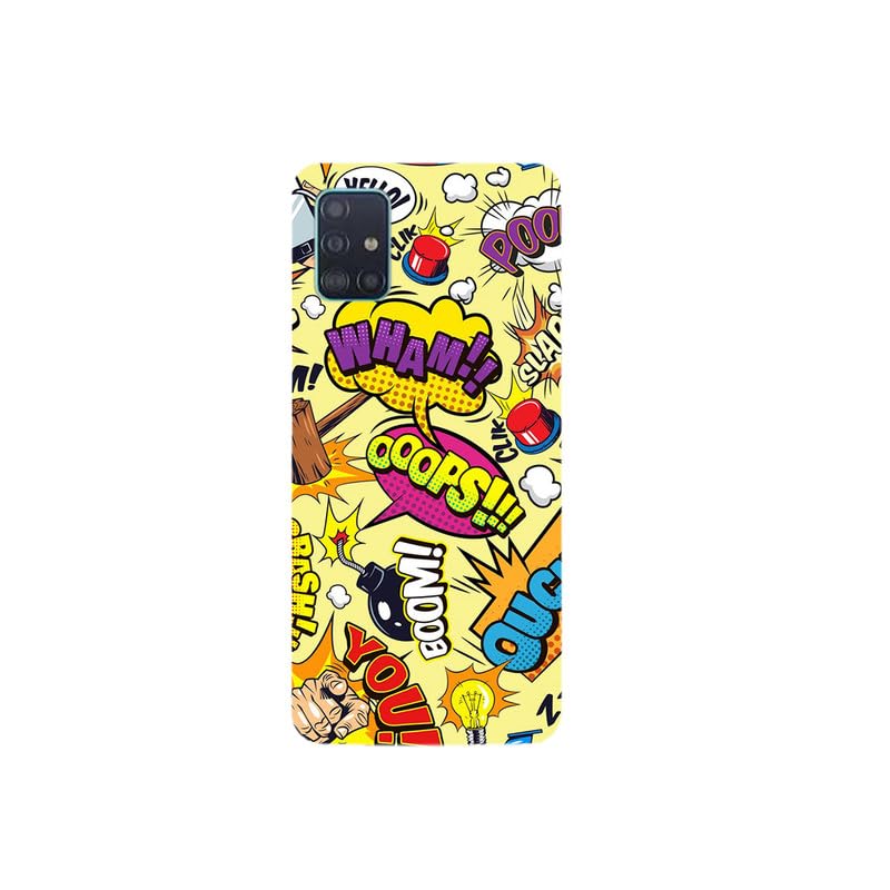 Krafters - Ooops 3D Printed Hard case/Mobile Cover for Samsung Galaxy A51 Multicolor