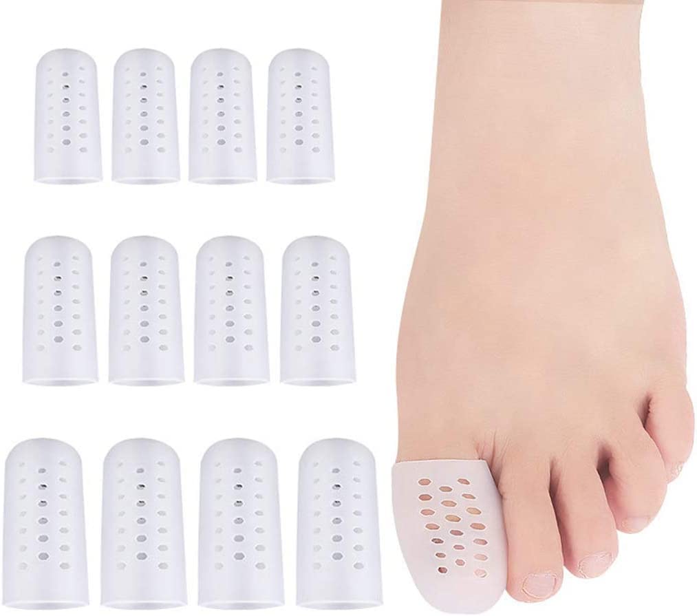 Sponsored Ad – Gel Toe Protectors, 12 Packs of Breathable Toe Covers, Big Toe Caps Guards for Men and Women, Toe Sleeves for Ingrown Toenails, Corns, Blister, Calluses, Toe Cushions for Foot Pain Relief