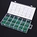 270PCS Rubber Piston Rings Assortment Kit for Engines - High Heat Sealing Rings Set - Engine Repair Tool Kit - Green