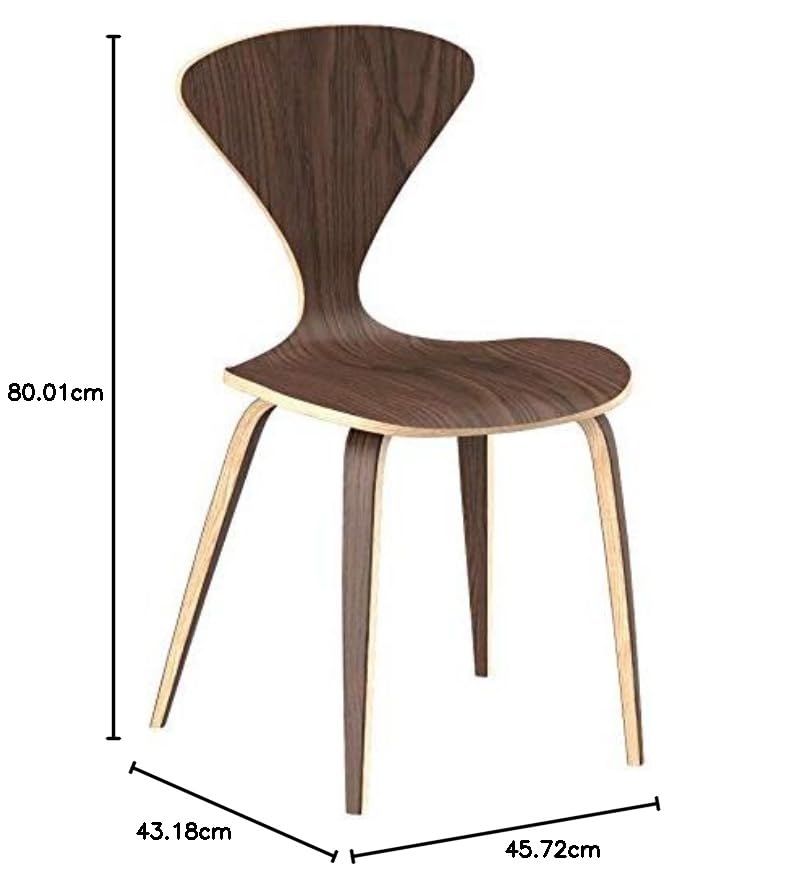 Amazon｜渦ダイニング椅子のセット2でダークウォールナットby