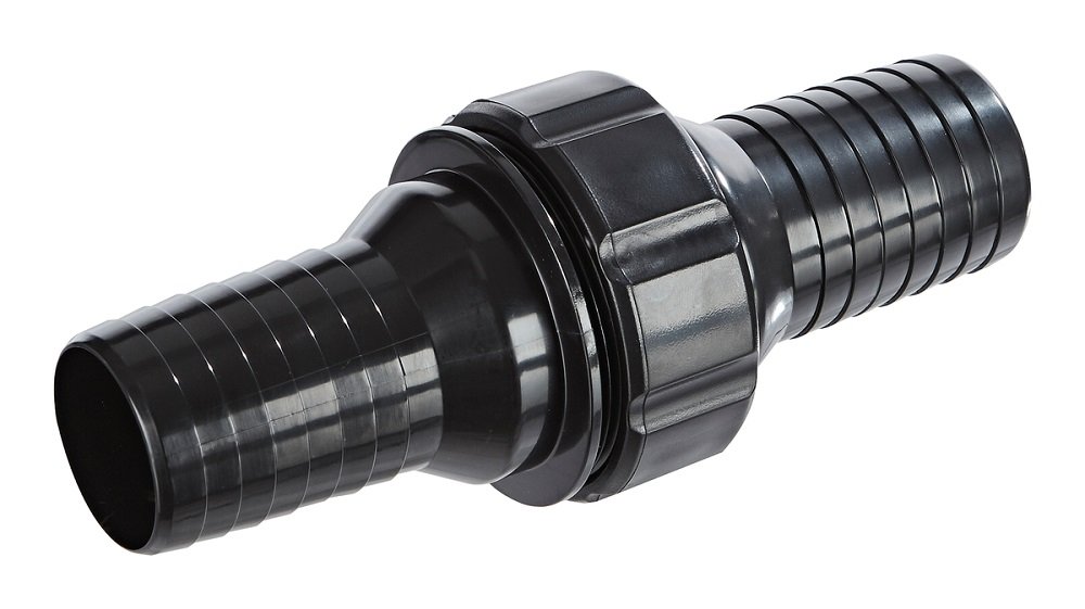 Oase schwarz Spiralschlauch 1 1/2", 10 m & Schlauchverbinder Schläuche & Verbinder, Schwarz, Länge 16 cm,Durchmesser-6,5 cm