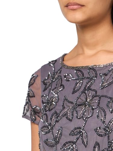 Image of Adrianna Papell Embellished Mikado Gown