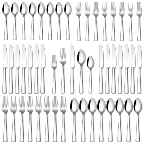 Stapava 40 Piece Silverware Set, Food-Grade Stainless Steel ...