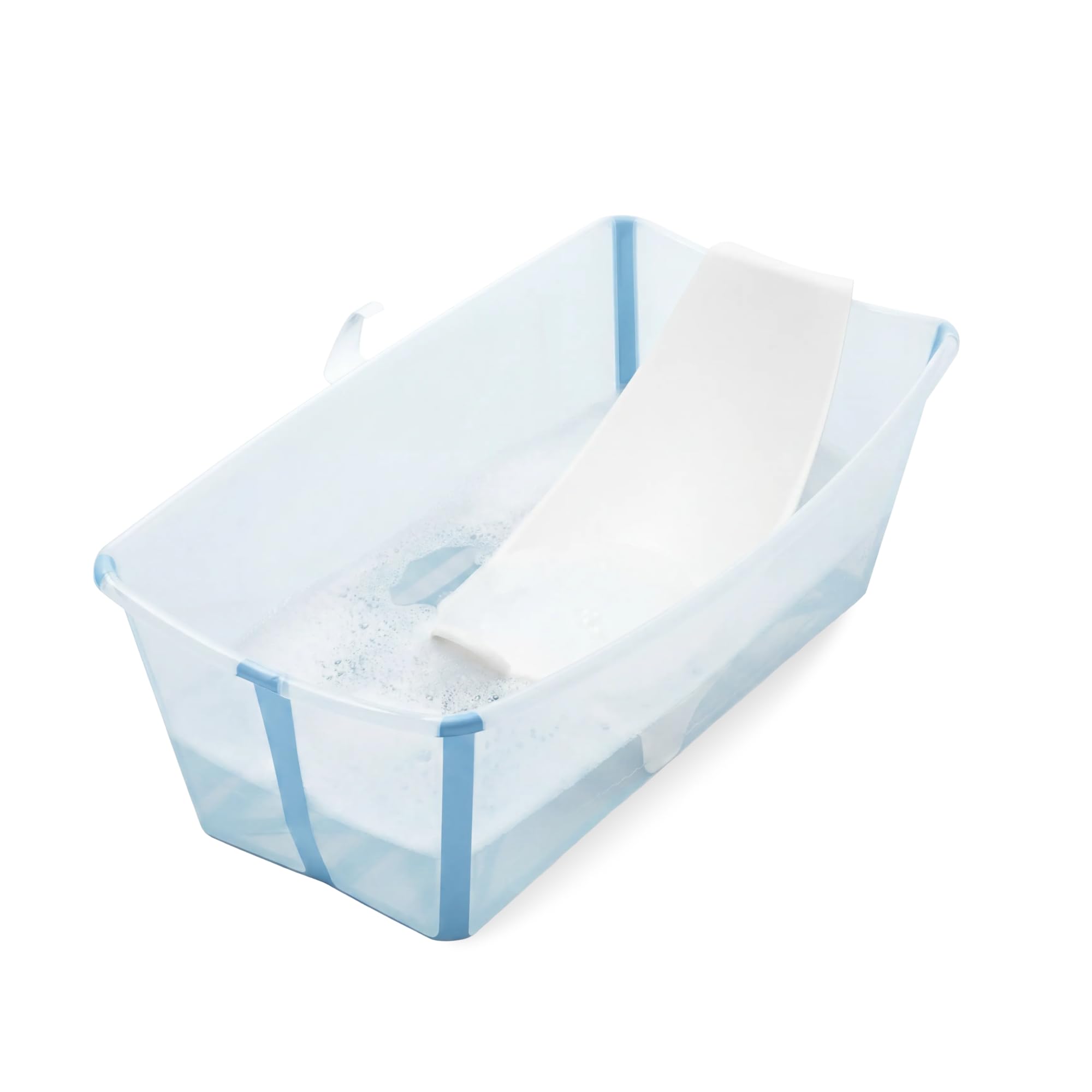 Stokke Flexi Bath X-Large, Ocean Blue - Vaschetta pieghevole spaziosa - Leggera e Facile da conservare - Comoda da usare a casa o in viaggio - Ideale per età 0-6 anni