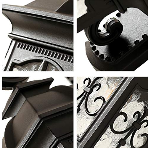 Applique murale LED extérieur crépusculaire avec verre dépoli marron