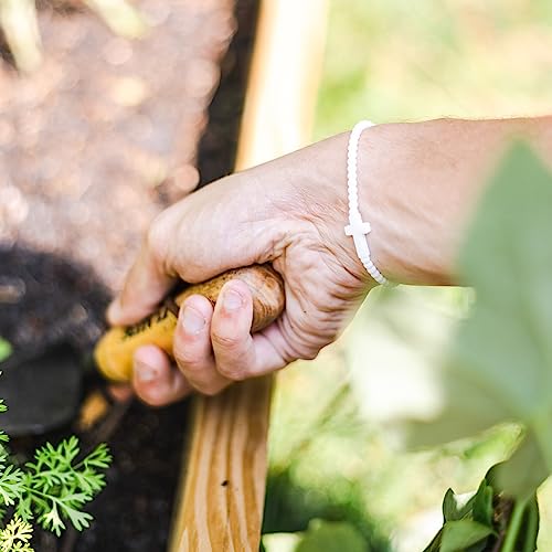 Ryan & Rose Jesus Bracelets - Cross Silicone Bracelet (White, Extra Small) #TOP2