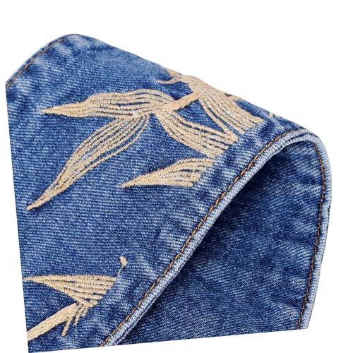 Beaupretty Retro Wide Denim Waistband for Women Embroidered Corset Cinch Belt Stylish Tie Waist Belt for Dresses and Jeans Comfortable Classic Fashion Accessory4