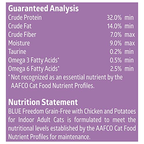 Blue Buffalo Freedom Grain Free Natural Indoor Adult Dry Cat Food, Chicken 11-Lb #TOP7