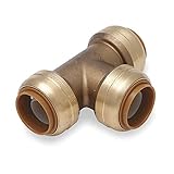 SharkBite U370LF 3/4-Inch Tee, Pack of 6