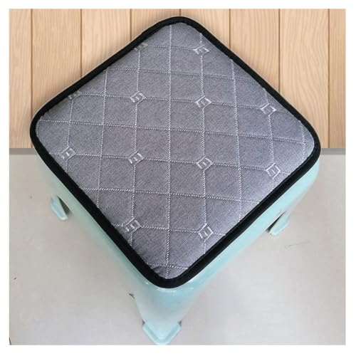 uyeoco Cojín Cuadrado para Silla, 25cm/30cm/35cm/40cm/45cm con Hebilla Antideslizante, cojín de Asiento Suave para Taburete, jardín, Interior, Exterior, hogar(F3,30x30cm(11.8x11.8in))
