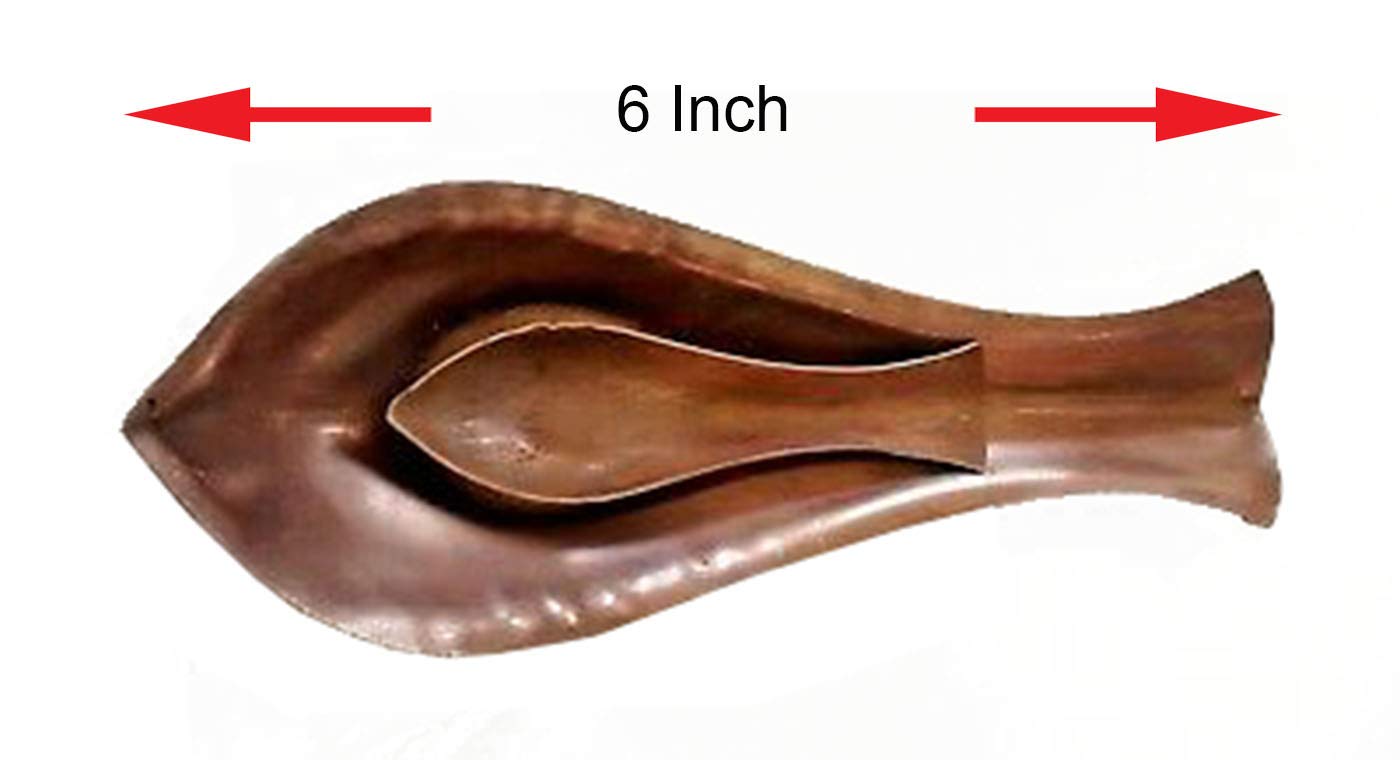 Copper Kosha Kushi for Puja, 6 Inch