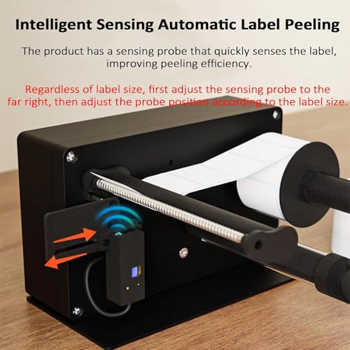 Pelador de etiquetas automático para formatos estándar con sensor USB regulable 3