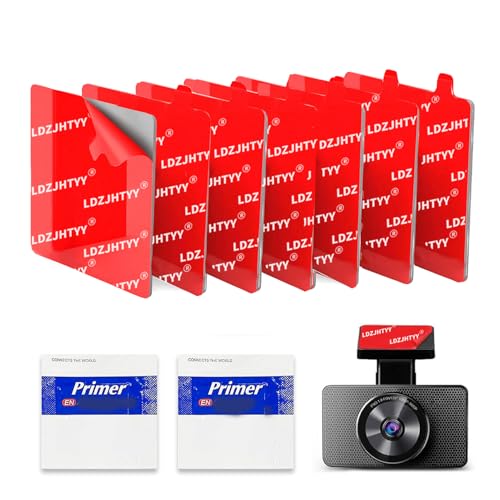 Image of 4PCS Heat Resistant Double-Sided Adhesive Pads, Square Double Sided Tape Heavy Duty, Adhesive Sticky Pads for Car Phone Holder Mount & Dash Cam, 2.8inch