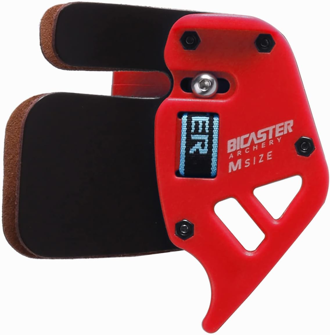 BICASTER Archery Finger Tabs Genuine Leather RH Finger Guard