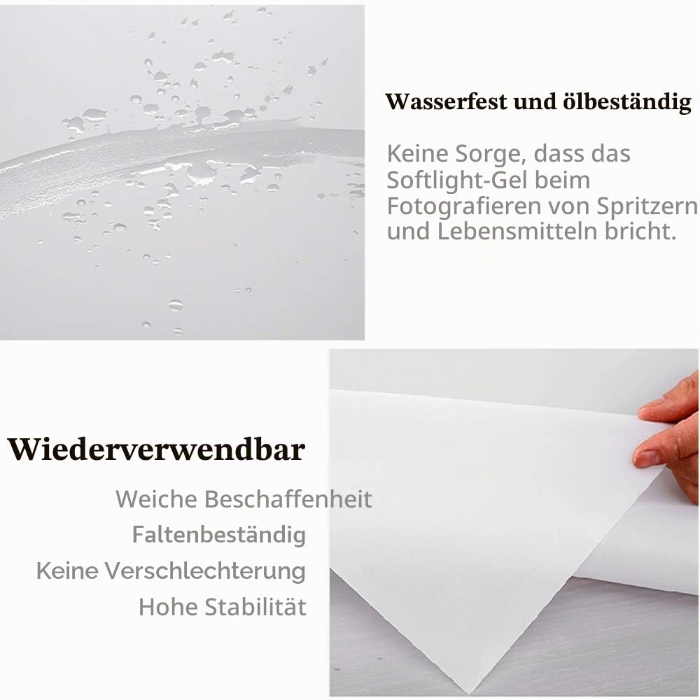 Diffusions-Filterblatt, 6 Packungen, 40 x 50 cm, Beleuchtungsgel-Diffusorrolle, Fotografie-Video für LED-Blitzlicht