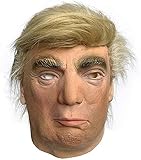 Donald Trump Maske mit orangefarbenem Haar, realistische Berühmtheit, Republikaner, Präsidentschaft, Latex, voller Kopf, Cosplay-Kostüm, Masken