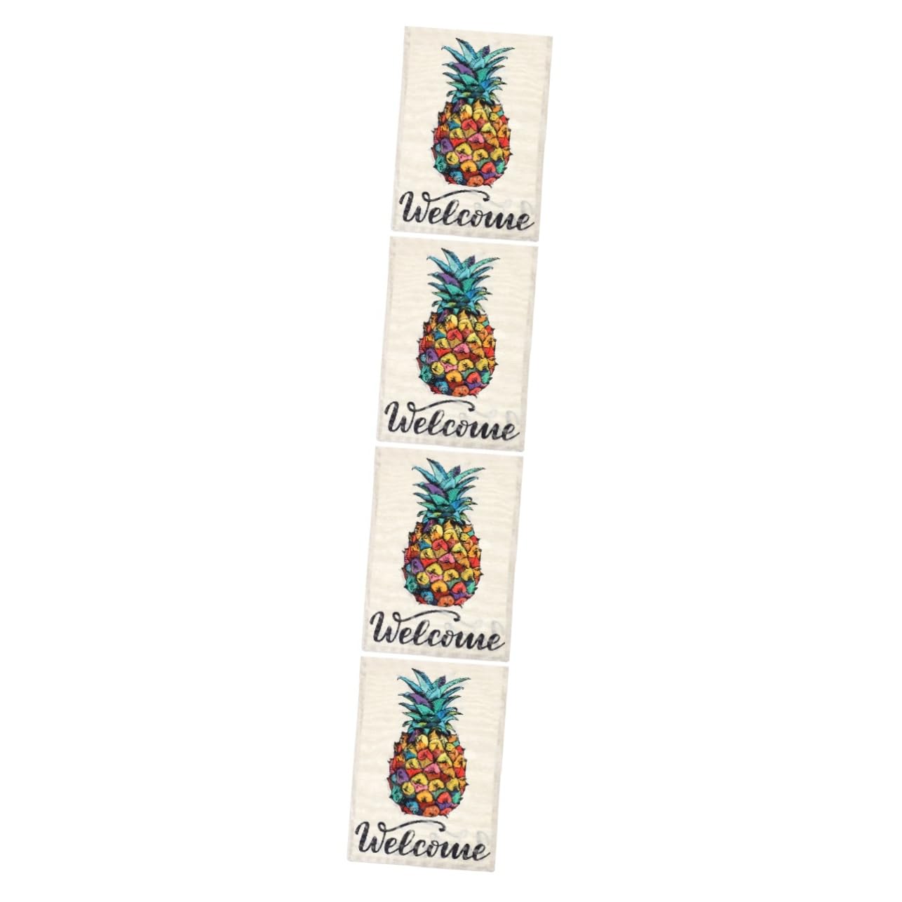 Drapeau de jardin avec motif ananas coloré double face haute résistance pour aménagement extérieur