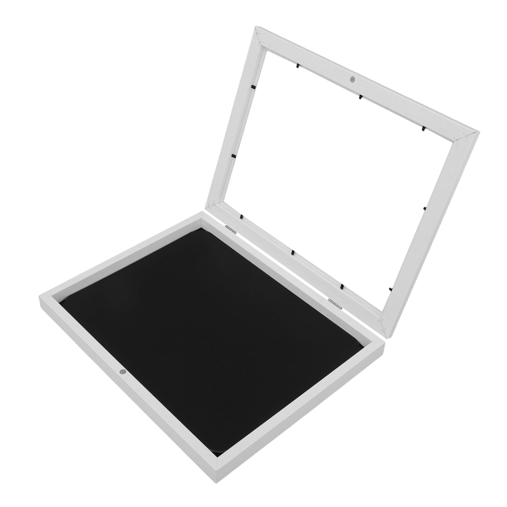 STOBAZA Cornice in Legno con Vetro per Maglie da Calcio Espositore per Cimeli Scatola Portaoggetti Sottile Cornice per Foto di Magliette Espositore per Collezioni Vetrina per Magliette Por