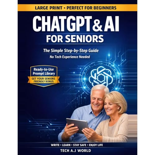 CHATGPT & AI FOR SENIORS Audiolibro Por TECH WORLD arte de portada