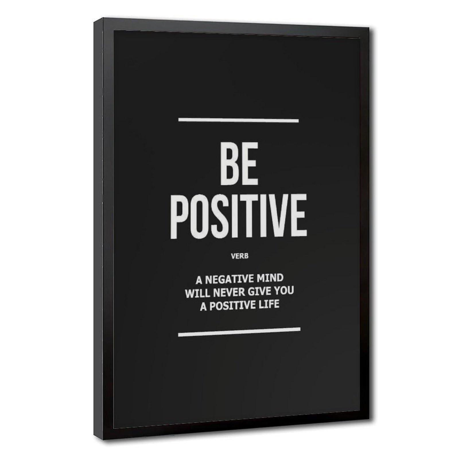 Impression sur toile Be Positive une source d'énergie positive - 8
