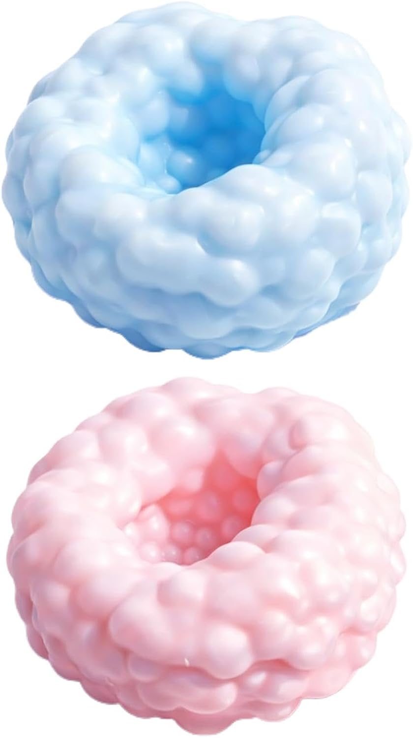 Crunchy Stress Ball - Handy to Carry, Sand Filled Stretchy Squeeze Fidget Toy, Small Sensory Hand Ball | Stress Relief Tool for Adults Students Travel Home Office Classroom Car Relaxation